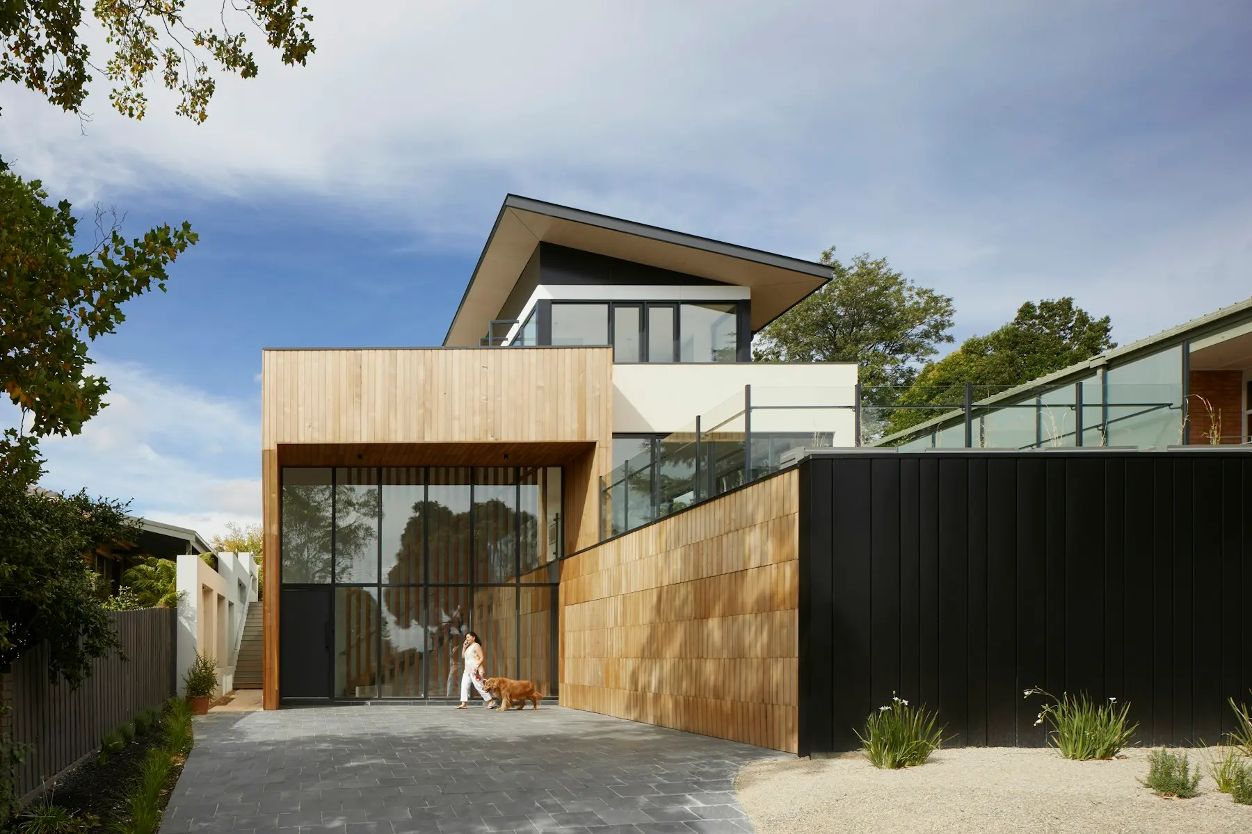 Modern California home addition with expansive glazing